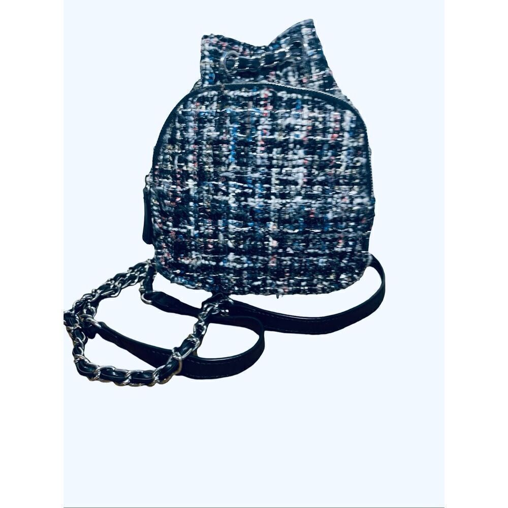 Zara Tweed Mini Rucksak Bag - Picture 3 of 9